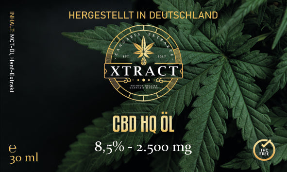 Huile CBD HQ 2500mg 8,5%